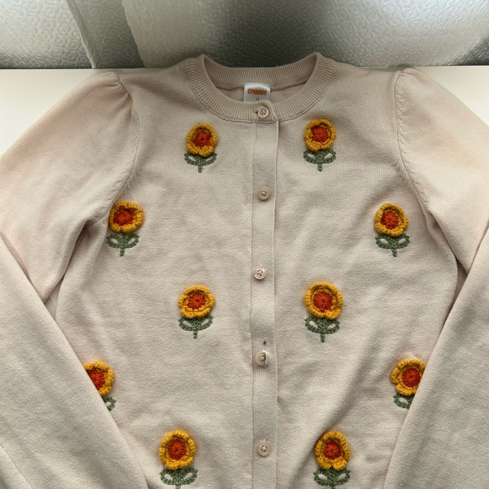 Gymboree Floral Embroidered Cardigan